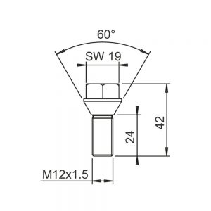 גוז'ון אלקו M12X1.5X24